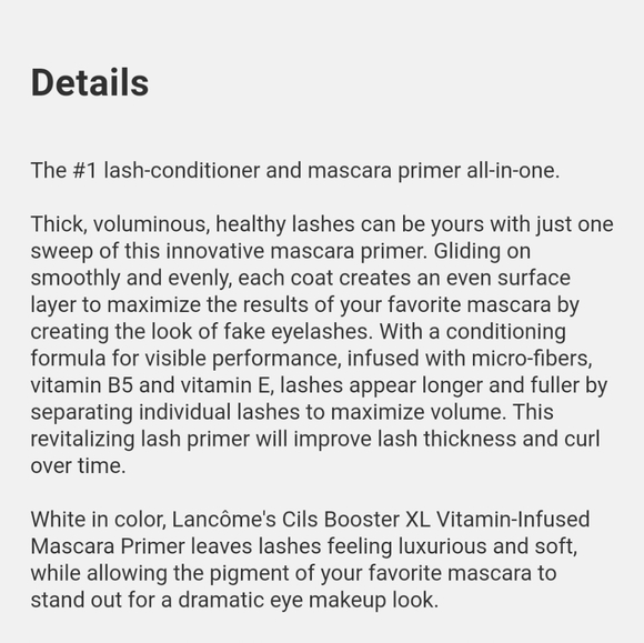 LANCÔME CILS BOOSTER XL LASH THICKENING PRIMER. - Picture 7 of 9